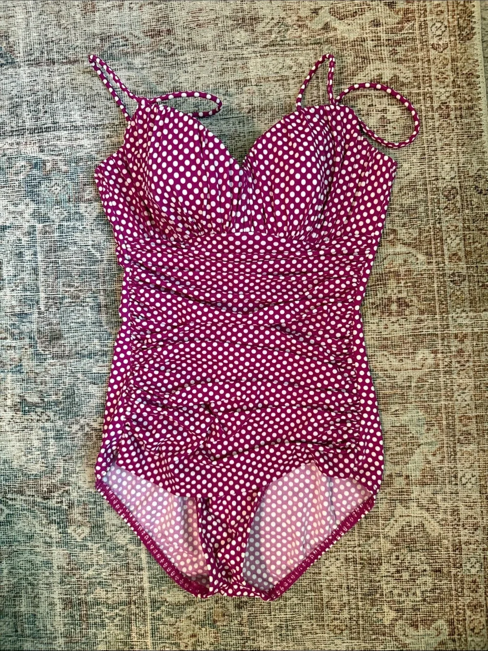 Magicsuit Purple Polka Dot One-Piece Swimsuit